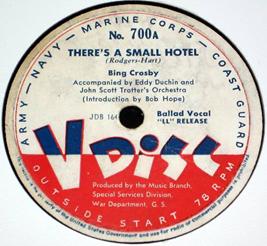 V-disc - There's a Small Hotel